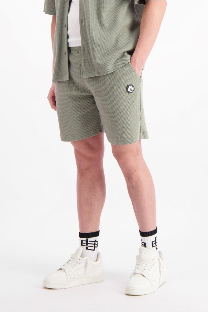 MONOGRAM WAFFLE SHORTS 1 125 5 20 GREEN
